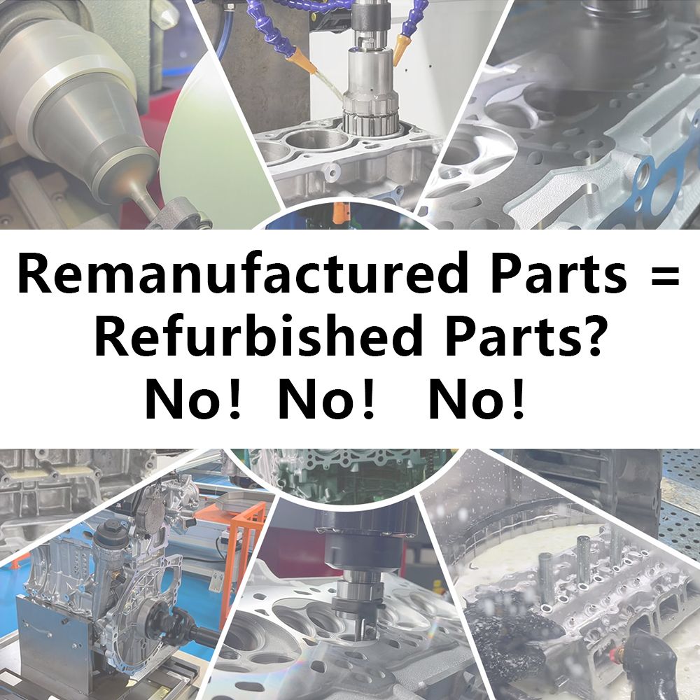 Remanufactured Parts = Refurbished Parts? No！No！ No！